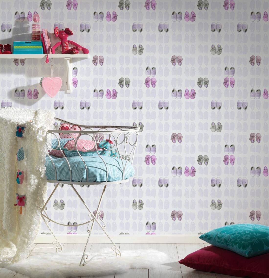 Tapeta AS Little Stars 35862-1, tapeta dziecięca, tapeta w buciki