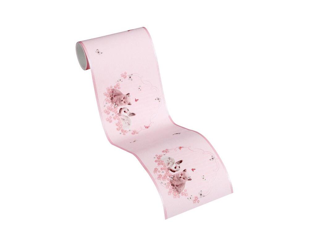 Pasek/Tapeta AS Little Stars 35567-1, tapeta w króliczki, kotki, motylki