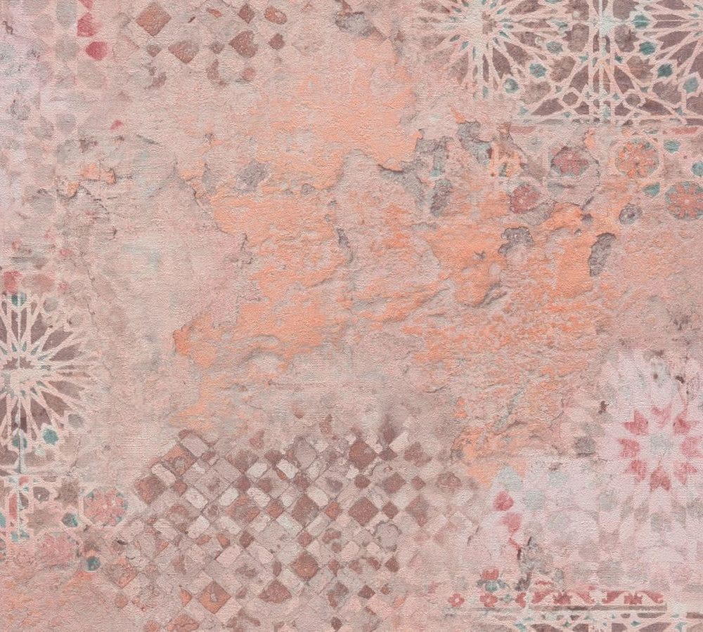 Tapeta ścienna AS Metropolitan Stories 37869-1, biało-srebrny wzór geometryczny