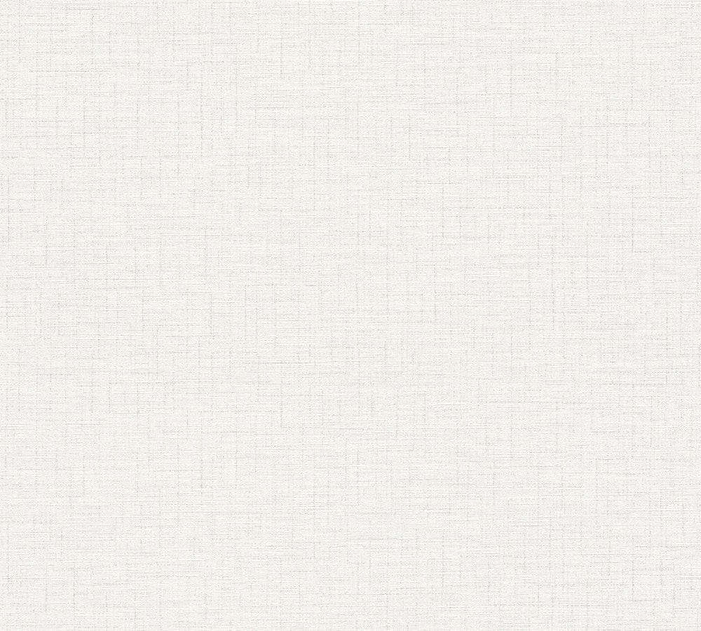 Tapeta AS Metropolitan Stories 2 37953-2, okładzina ścienna na flizelinie, lniana tkanina, materiał, biały, szary, popielaty