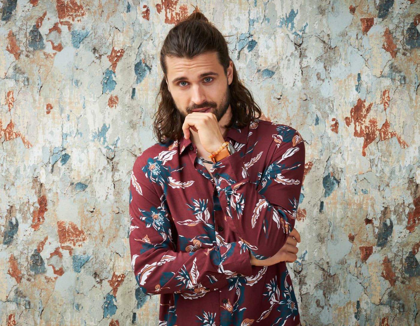 Metropolitan Stories 2 37954-1 Tapeta ścienna AS, stary tynk, popękany beton, kolorowy