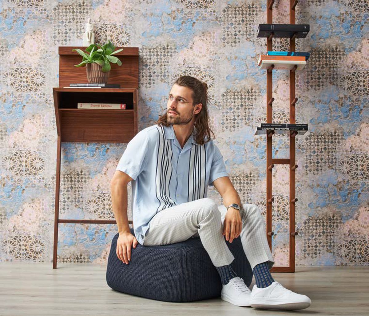 Tapeta ścienna na flizelinie 37862-1 w duże liście, palmy, bananowca