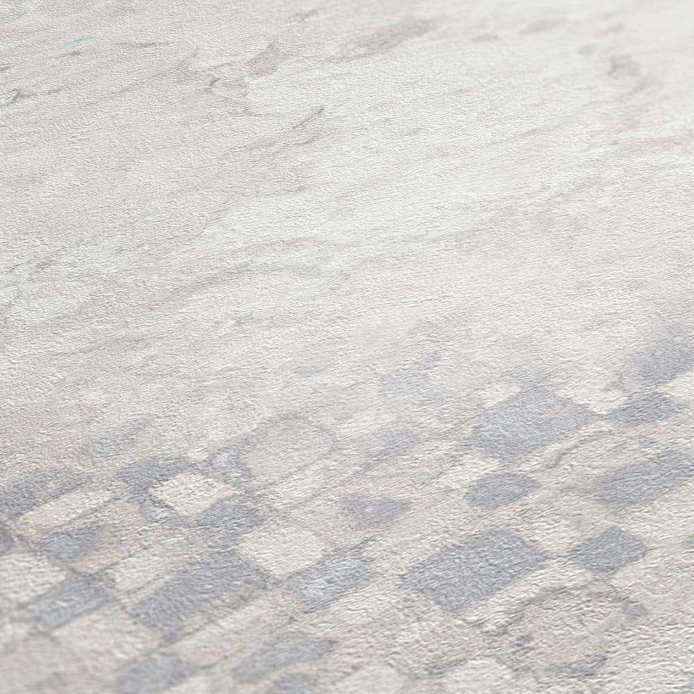 Tapeta AS Metropolitan Stories 2 37858-3, tapeta tynk mozaikowy,okładzina naścienna kolorowy tynk jasny szarawy róż