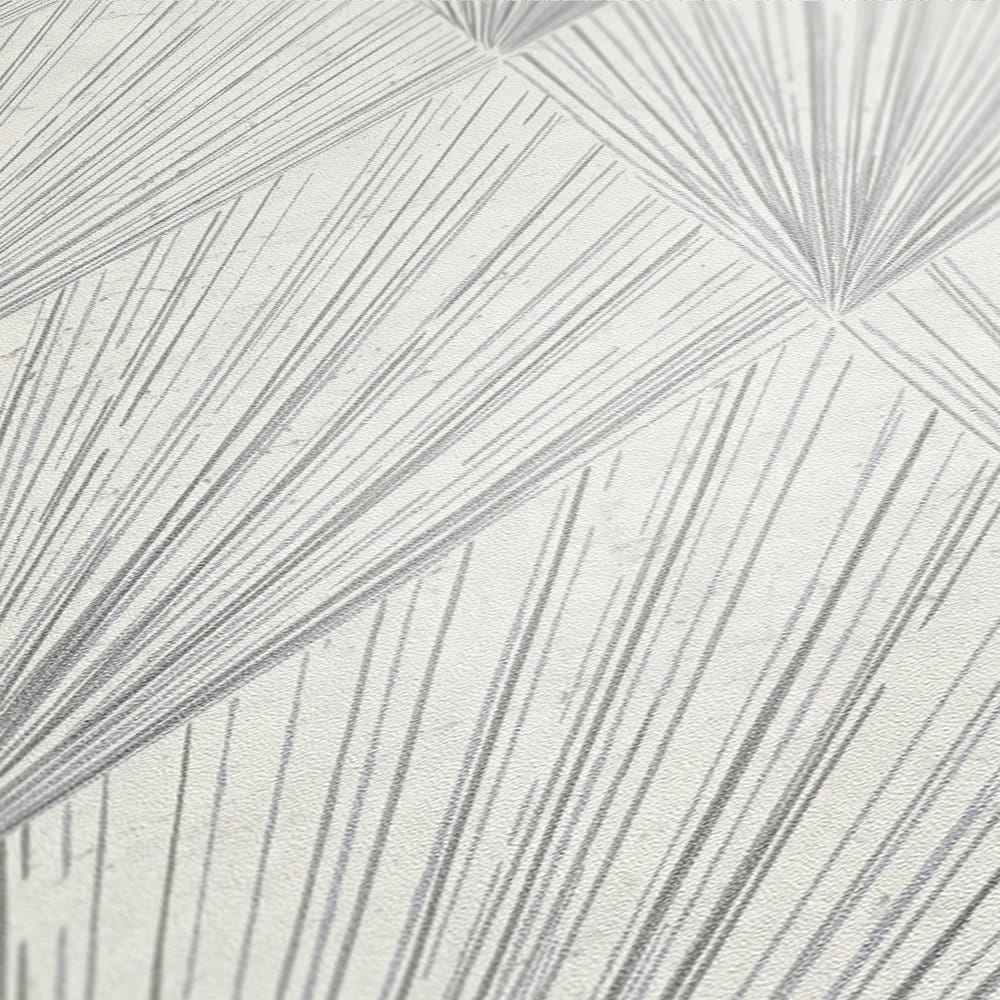 Tapeta ścienna wzór geometryczny, AS Metropolitan Stories 37864-1 biały, szary, romby, kwadraty