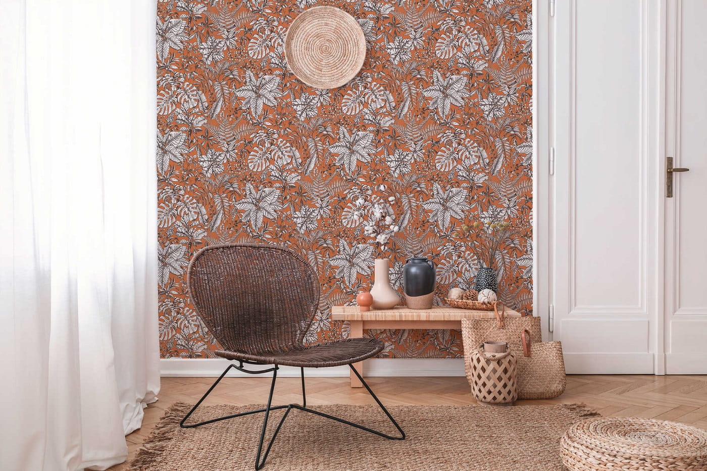 Tapeta Hechter 6 AS 375204, tapeta z motywem liści, botaniczna