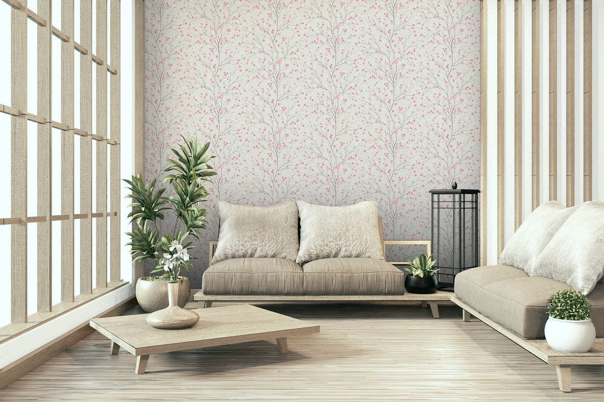 Metropolitan Stories 2 37912-1 Tapeta ścienna AS, kwitnące drzewka, kwiat wiśni, Japonia, kolor różowy