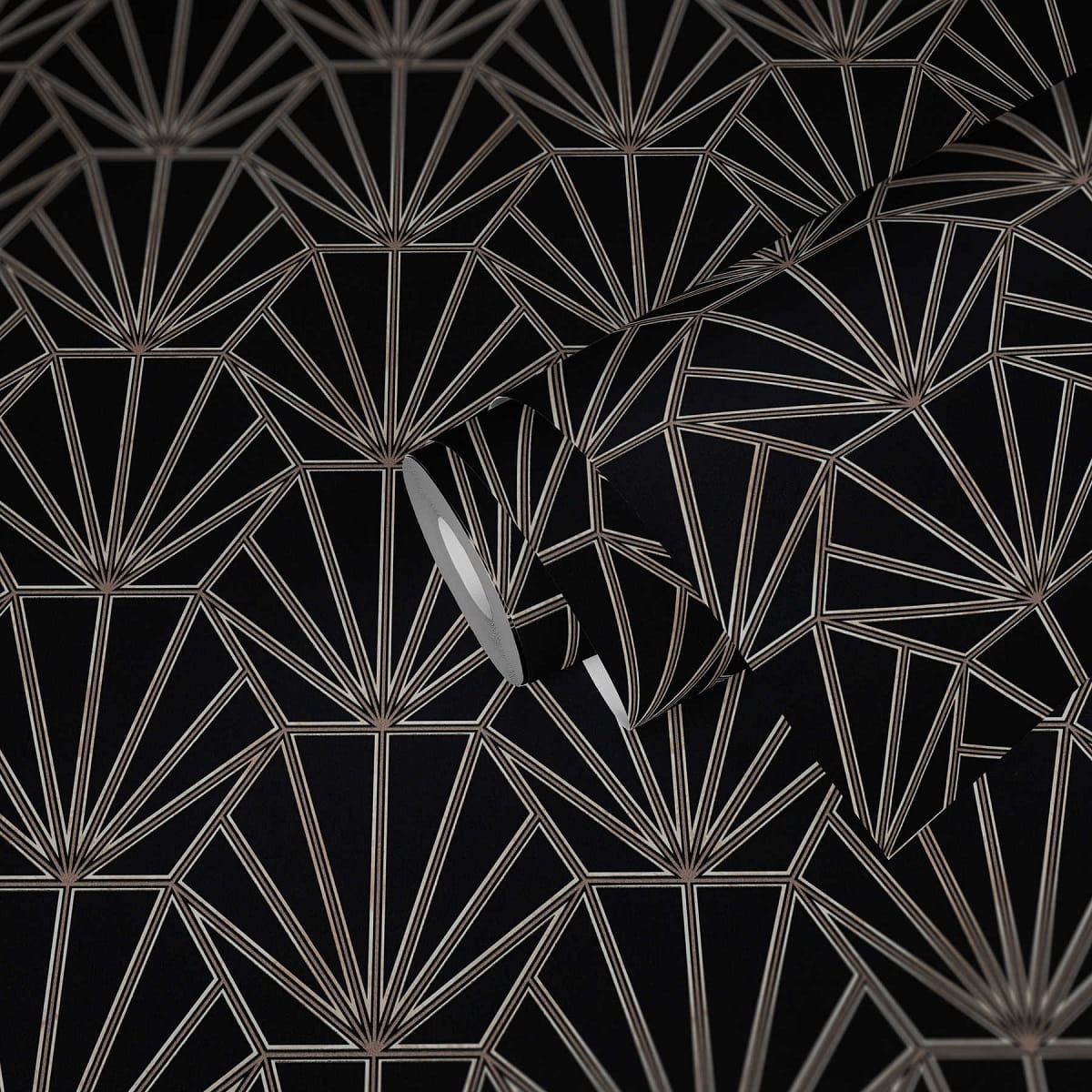 Tapeta Hechter 6 AS 375281 , tapeta wzór geometryczny, sześciokąty, wachlarze