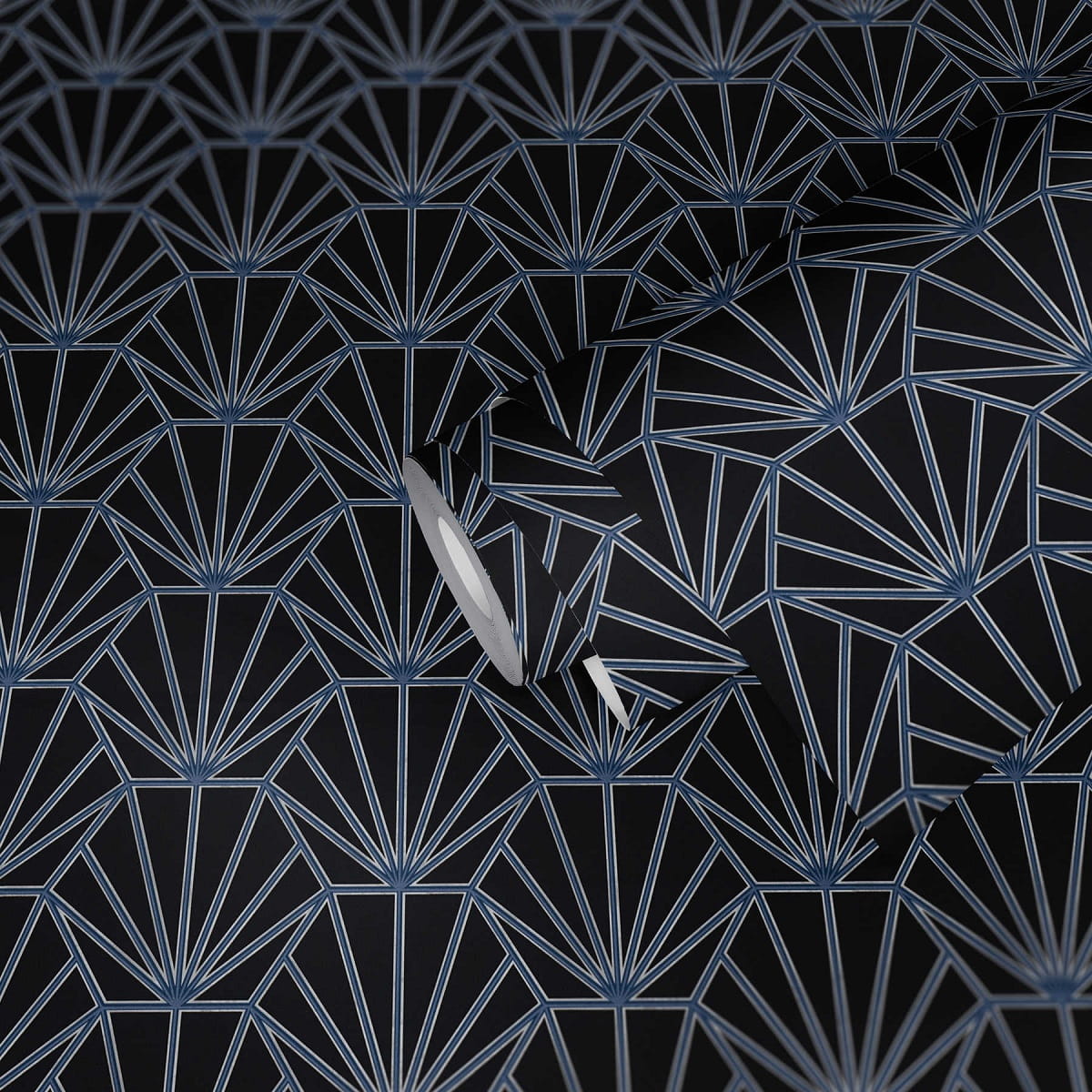 Tapeta Hechter 6 AS 375282 , tapeta wzór geometryczny, sześciokąty, wachlarze