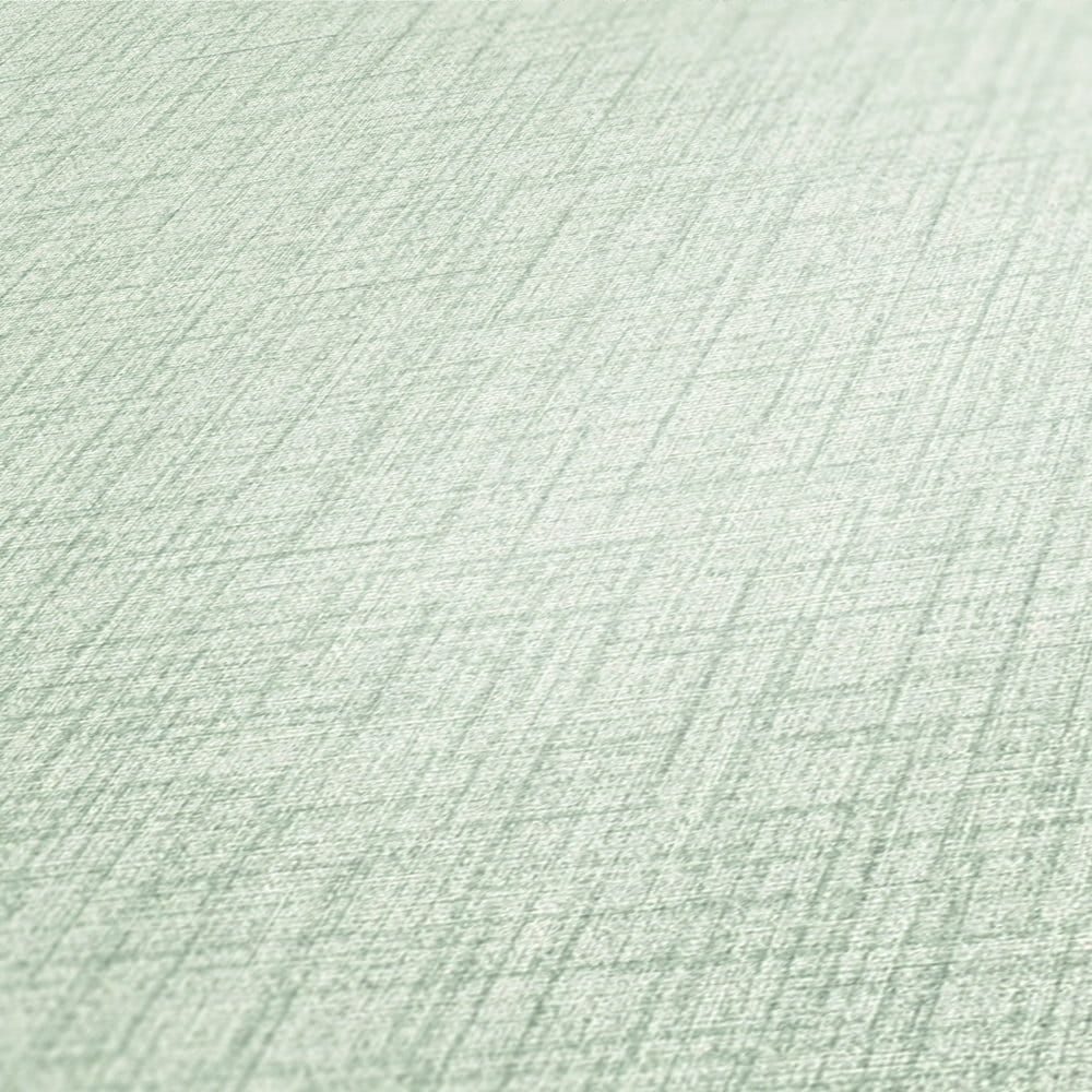 Tapeta AS Metropolitan Stories 2 37953-7 , okładzina ścienna na flizelinie tkanina lniana, materiał zielona mięta