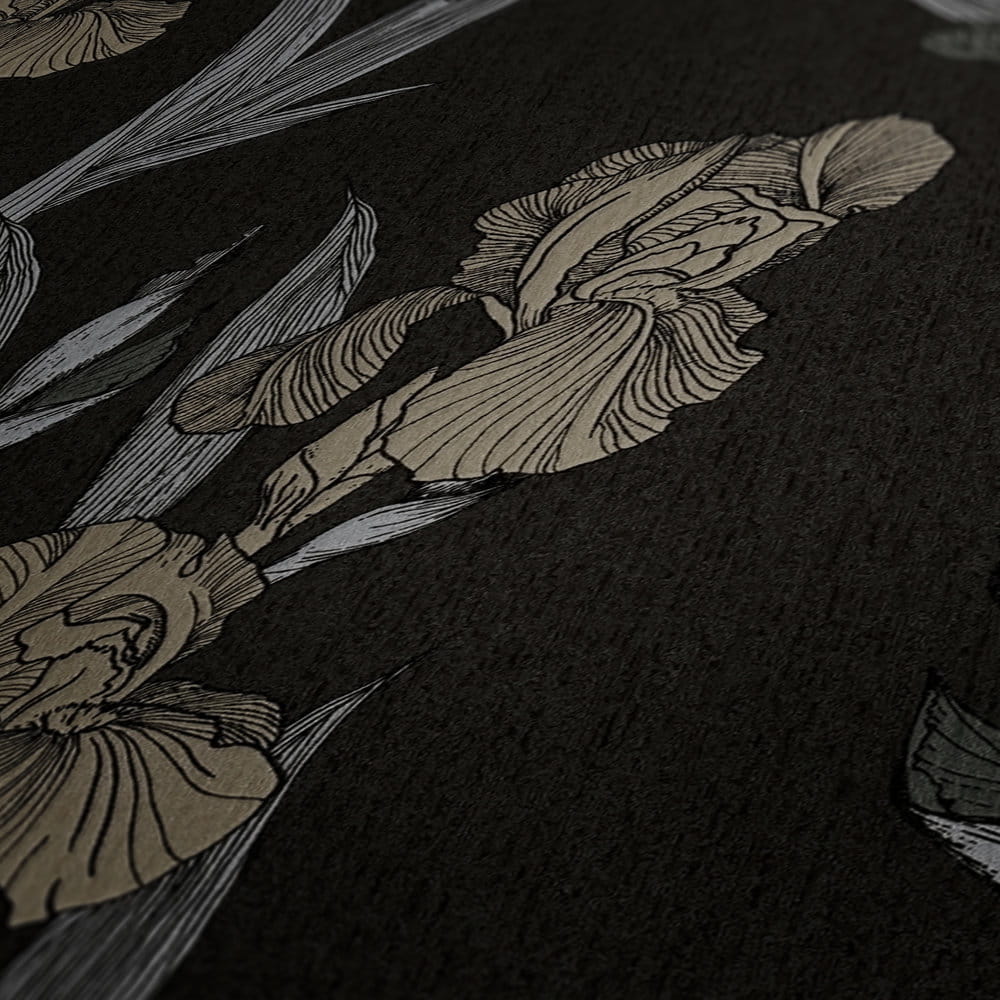 Tapeta Hechter 6 AS 375261 , tapeta w kwiaty, irysy