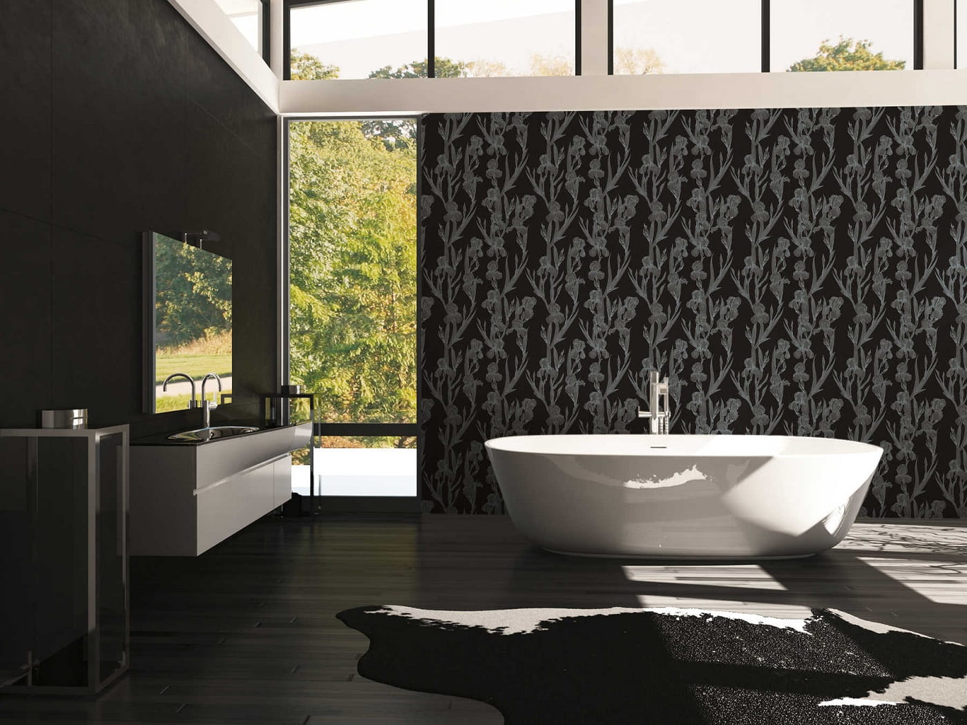 Tapeta Hechter 6 AS 375262 , tapeta w kwiaty, irysy