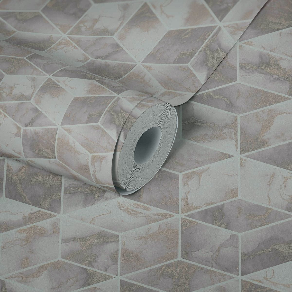 Tapeta ścienna w kafle, terakota, do łazienki AS Metropolitan Stories 37863-2 beżowo-złote