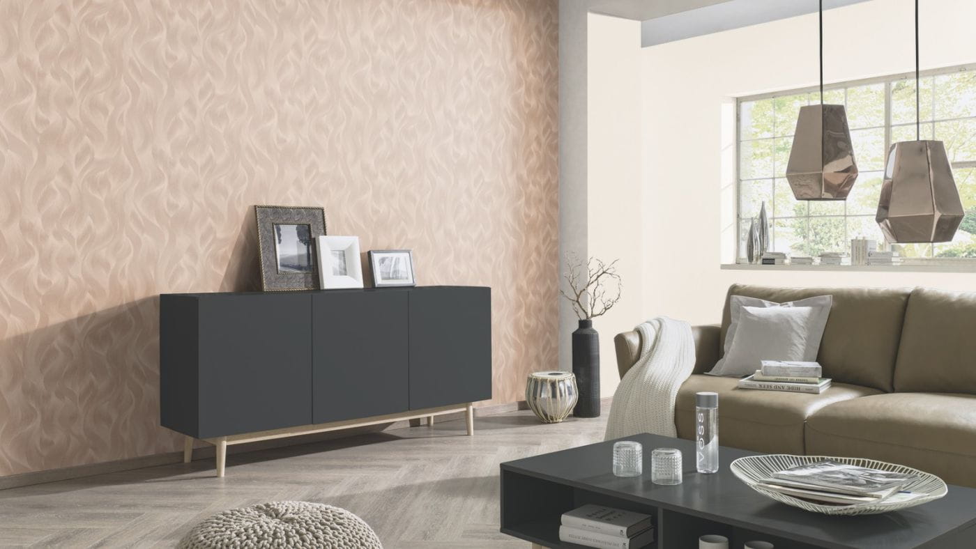 Tapeta Elle 10151-05 fale na flizelinie róż angielski tapeta do salonu