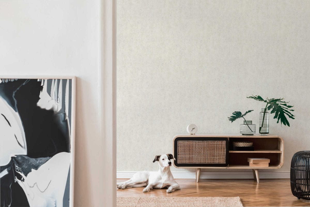 tapeta tynk ozdobny, tapeta AS 36600-2 biało-szara