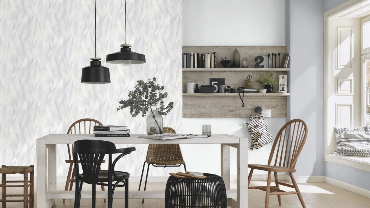 Tapeta Erismann Fashion for Walls 2 10148-31 wzór botaniczny, glamour, z brokatem wzór 3D