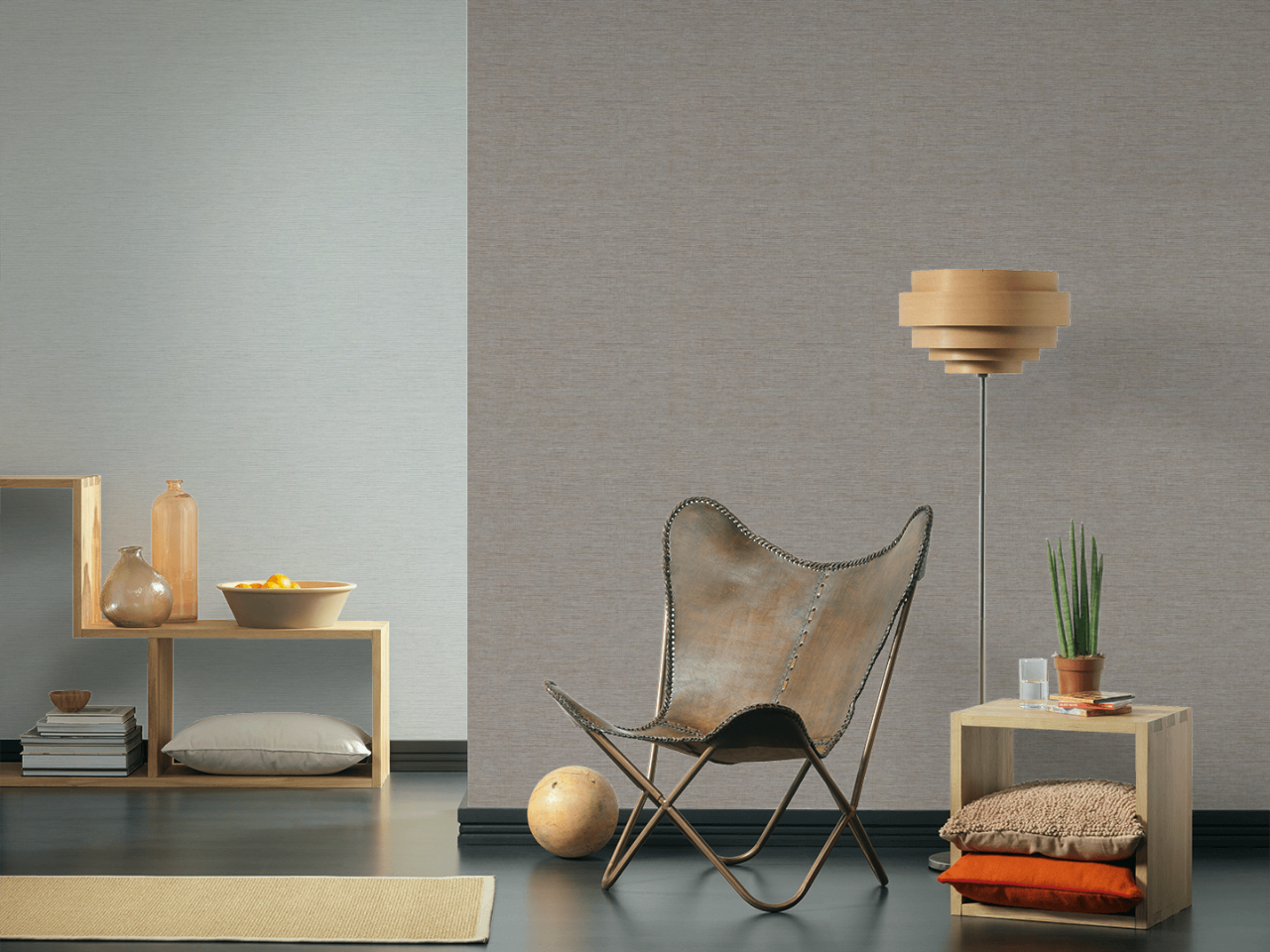 Tapeta AS Metropolitan Stories 37857-5, jednokolorowa, imitacja worka, lnianej tkaniny brązowo-złota