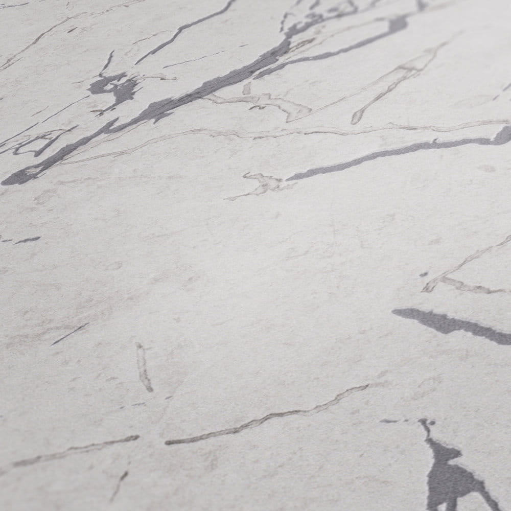 Tapeta AS Metropolitan Stories 2 37855-6 , okładzina ścienna na flizelinie, popielaty marmur