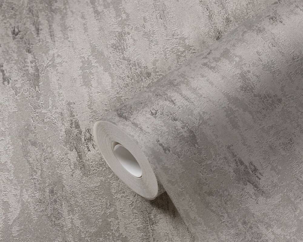 Trendwall 2 32651-6 Tapeta ścienna AS, imitacja tynku, ozdobny tynk, w kolorze srebrnym, szarym