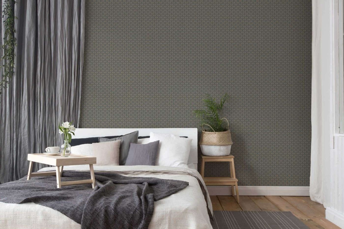 Trendwall 2 37957-3 Tapeta ścienna AS , tapeta w drobny wzór, wachlarzyki