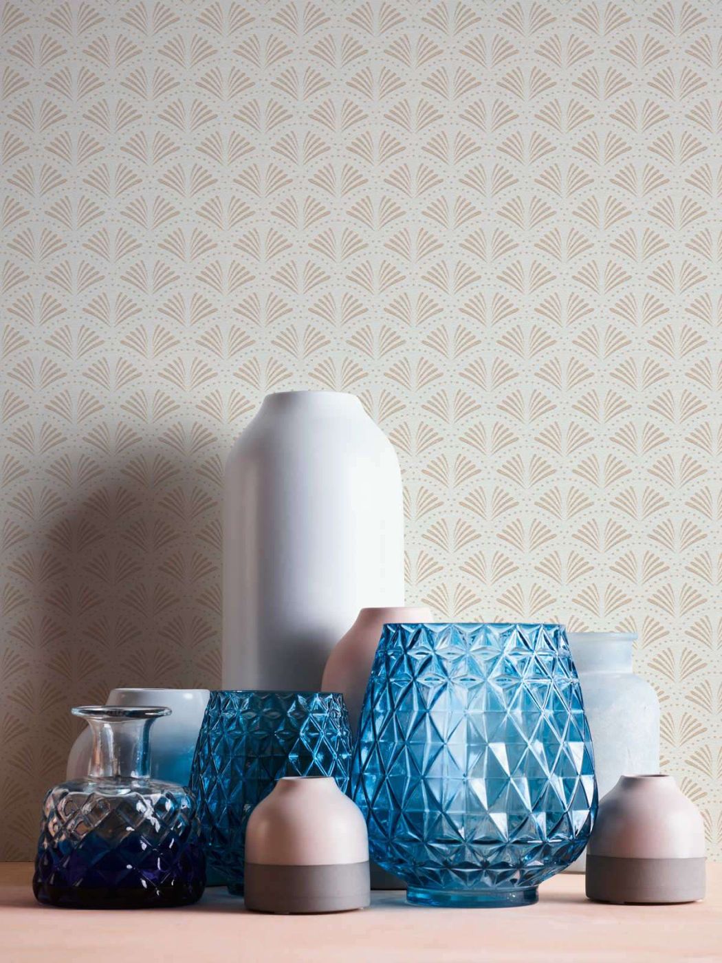 Trendwall 2 37957-1 Tapeta ścienna AS , tapeta w drobny wzór, wachlarzyki