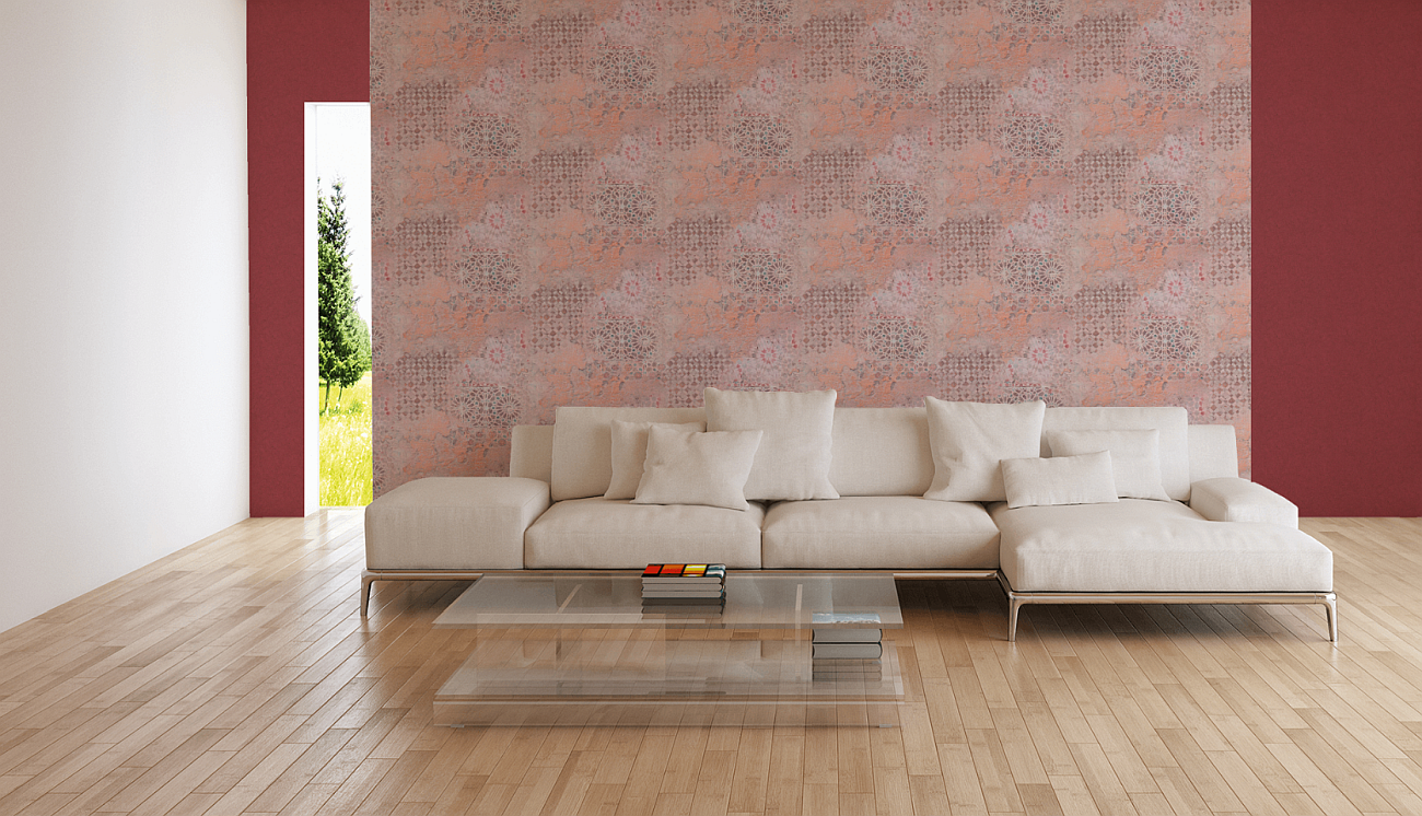 Tapeta AS Metropolitan Stories II 37865-3, tynk, beton, marmur czerwony