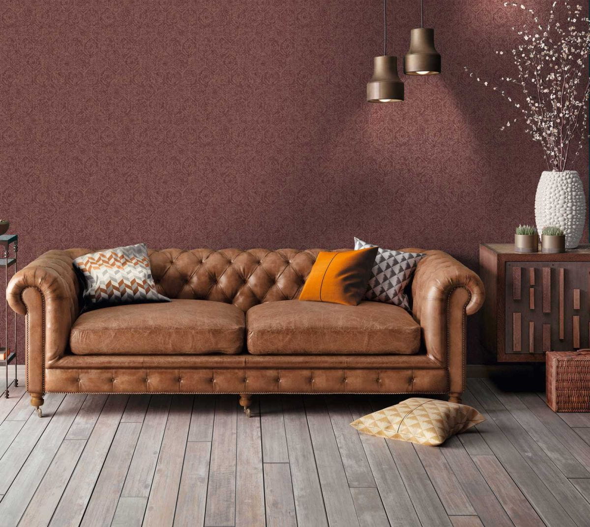 Cuba 38022-4 Tapeta ścienna AS, wzór geometryczny, delikatny ornament