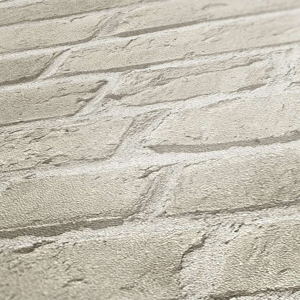 tapeta cegła 3D, mur beżowy, tapeta AS 35581-2