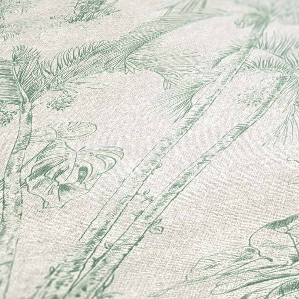 Cuba 38021-2 Tapeta ścienna AS, wzór botaniczny, rośliny i zwierzęta afrykańskie