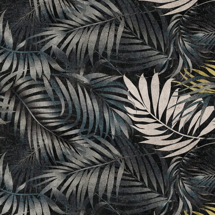 Metropolitan Stories The Wall 38238-1 Tapeta ścienna AS-MURAL, liście, palmy