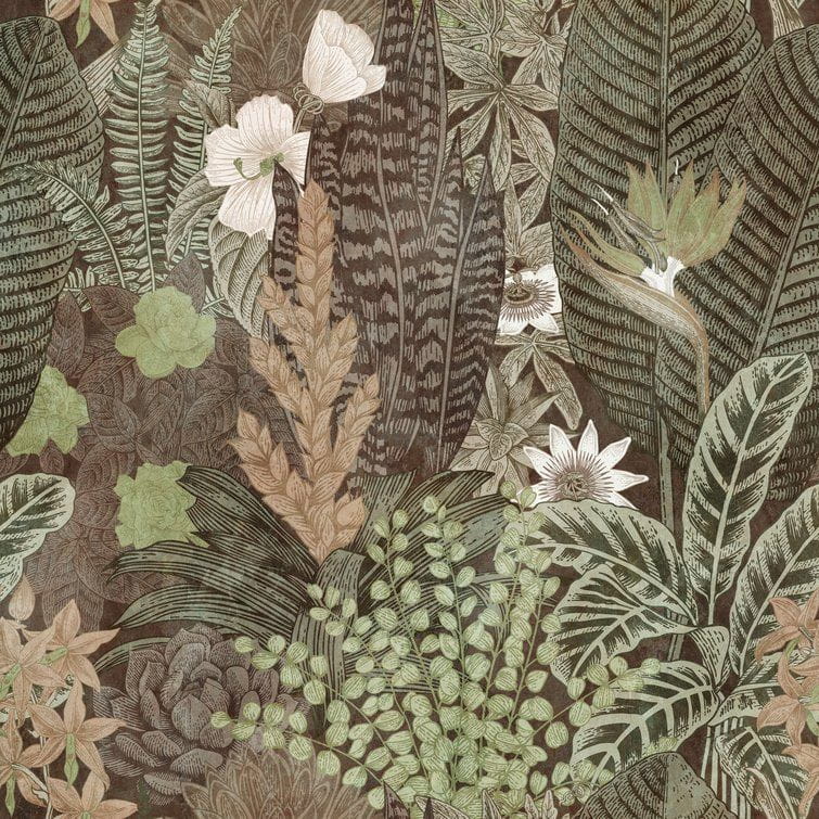 Metropolitan Stories The Wall 38243-1 Tapeta ścienna AS-MURAL, liście, rośliny