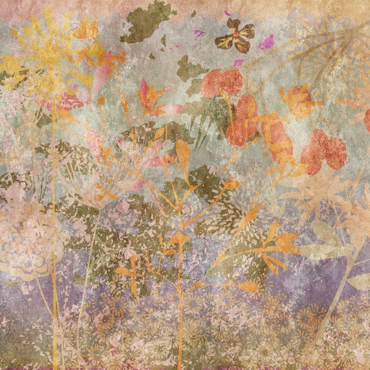 Metropolitan Stories The Wall 38264-1 Tapeta ścienna AS-MURAL, malowane kwiaty