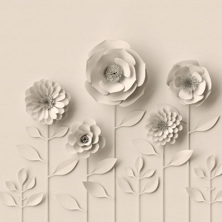 Metropolitan Stories The Wall 38293-1 Tapeta ścienna AS-MURAL, kwiaty, 3D