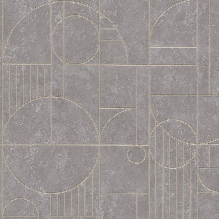 My Home My Spa 38699-1 Tapeta ścienna AS, wzór geometryczny, art deco, szary