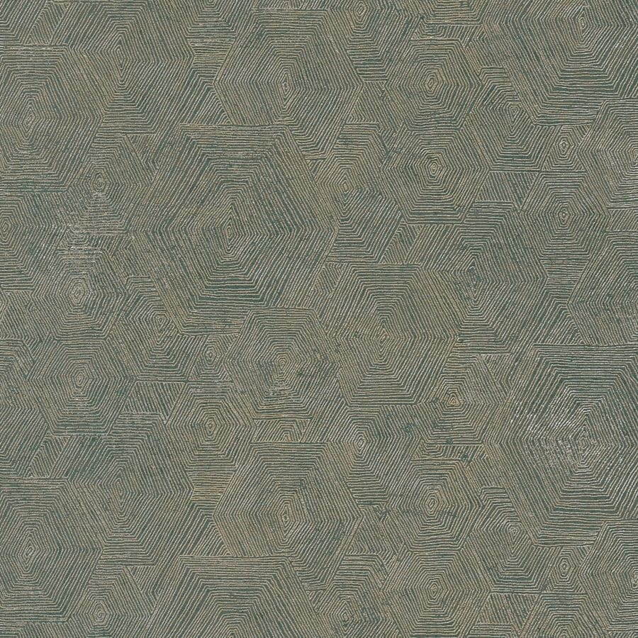 My Home My Spa 38698-4 Tapeta ścienna AS, wzór geometryczny, art deco, zielono-złoty