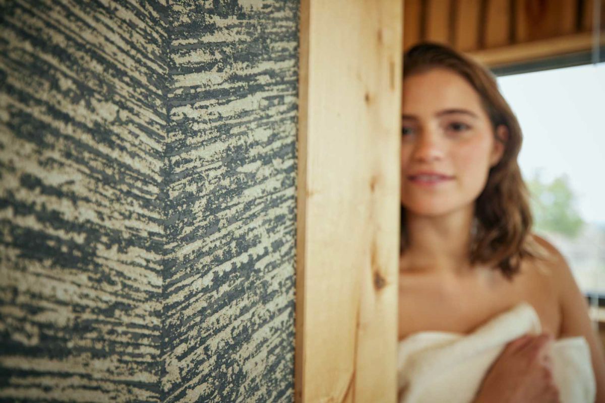 My Home My Spa 38697-2 Tapeta ścienna AS, jodełka