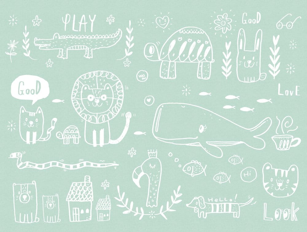 Metropolitan Stories The Wall 38304-1 Tapeta ścienna AS-MURAL, rysunki, dziecięca