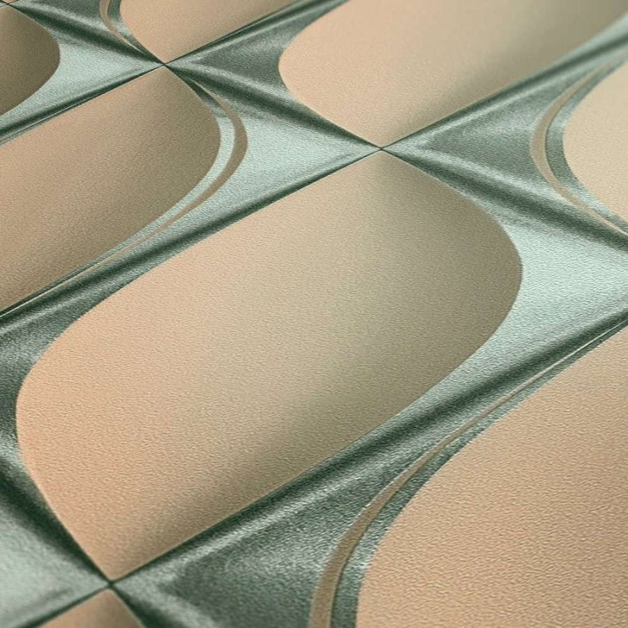 My Home My Spa 38694-1 Tapeta ścienna AS, metalik, wzór geometryczny