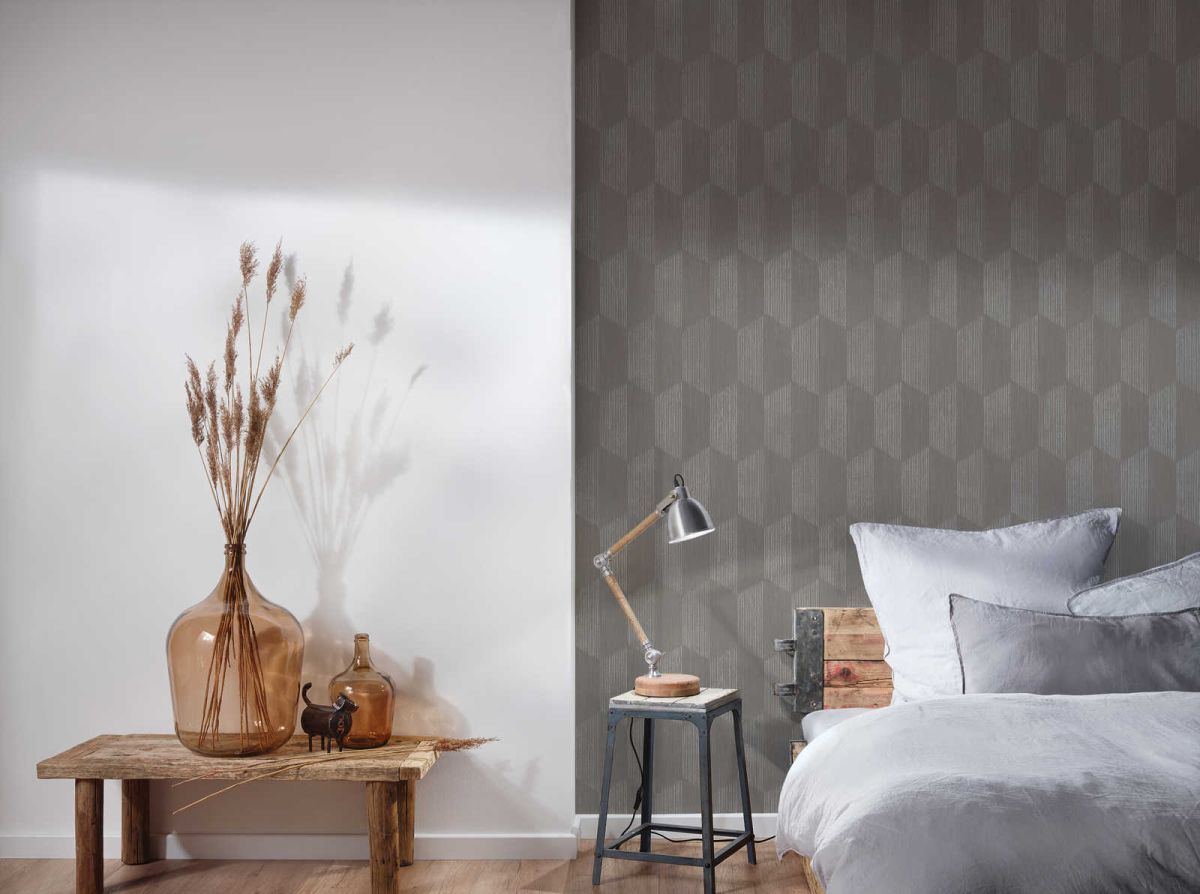 Tapeta Geo Effect 38592-3 na flizelinie, motyw geometryczny 3D