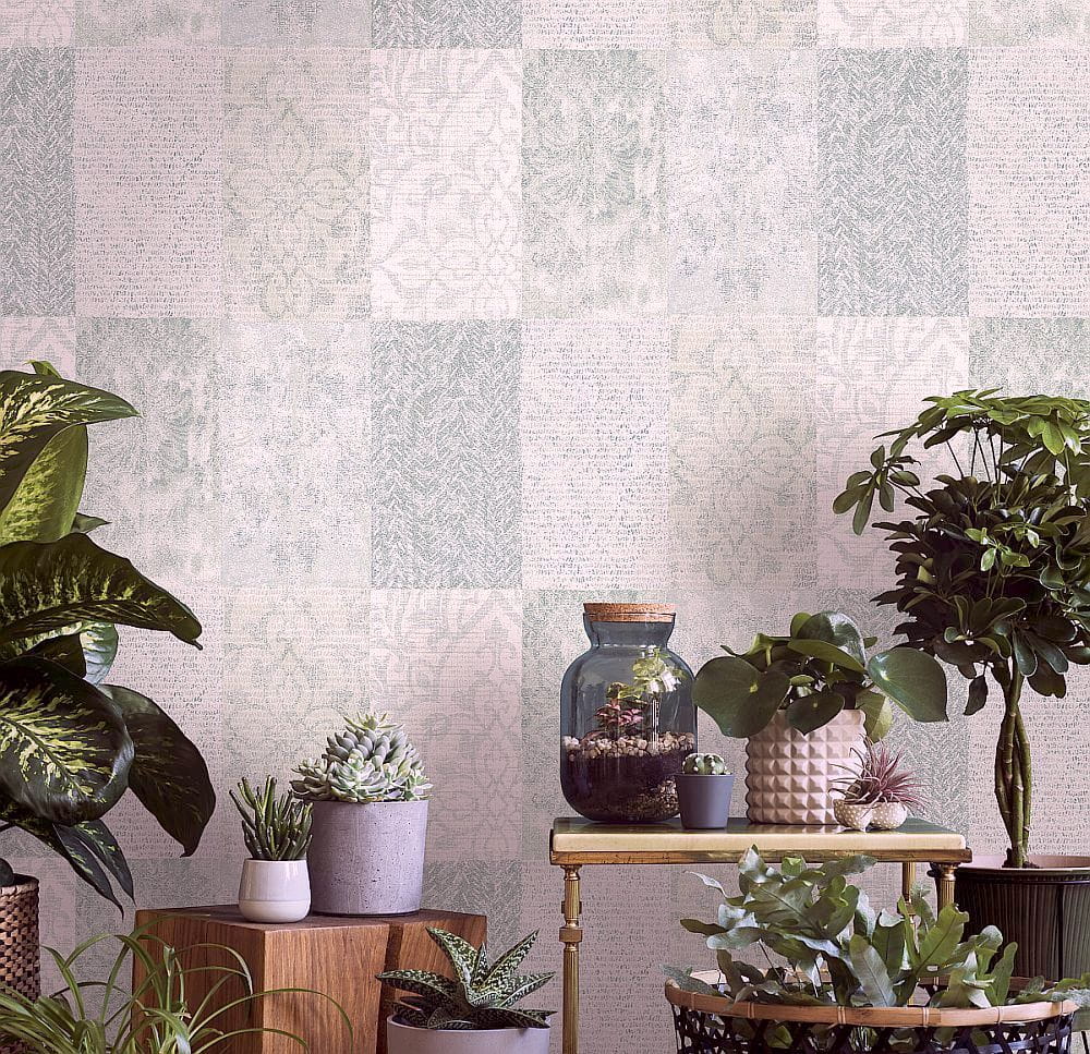 IVY 82286 Tapeta ścienna Marburg Novamur, krata, wzór marokański
