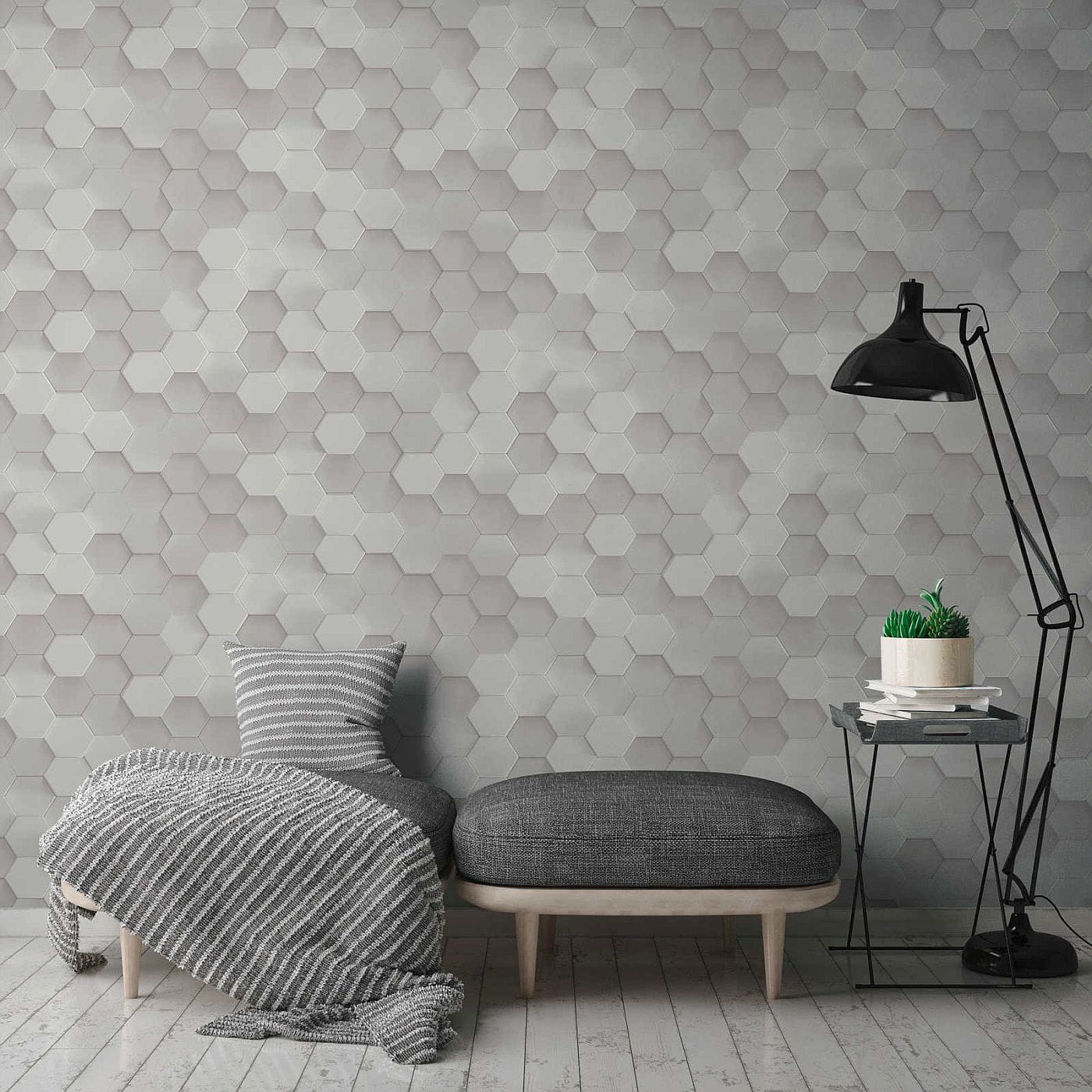 Print Walls 38723-1 Tapeta ścienna AS, wzór geometryczny, 3d
