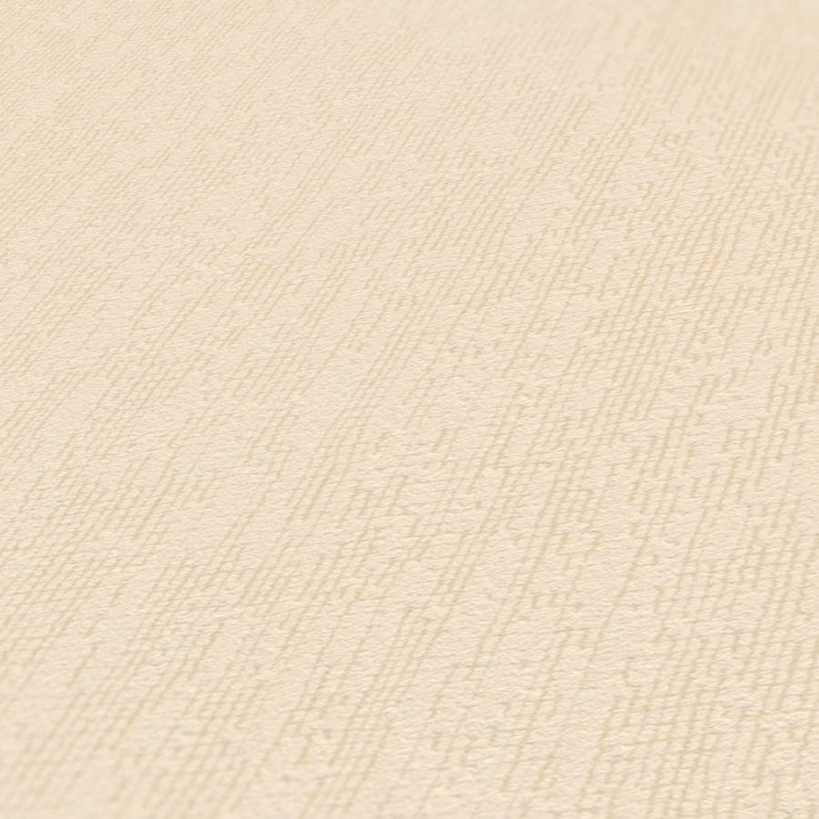 Tapeta #Hygge 38599-3 na flizelinie tło, jednobarwna, worek, juta