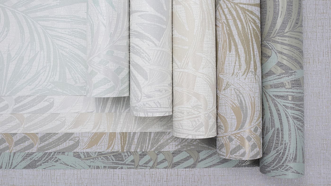 Alegro 454008 Tapeta ścienna Sintra, liście, palmy