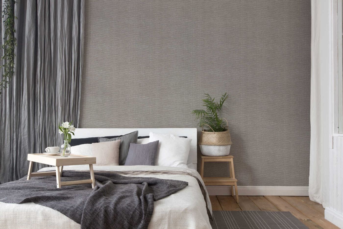 Tapeta #Hygge 2 38597-6 na flizelinie, linie, pasy, motyw geometryczny