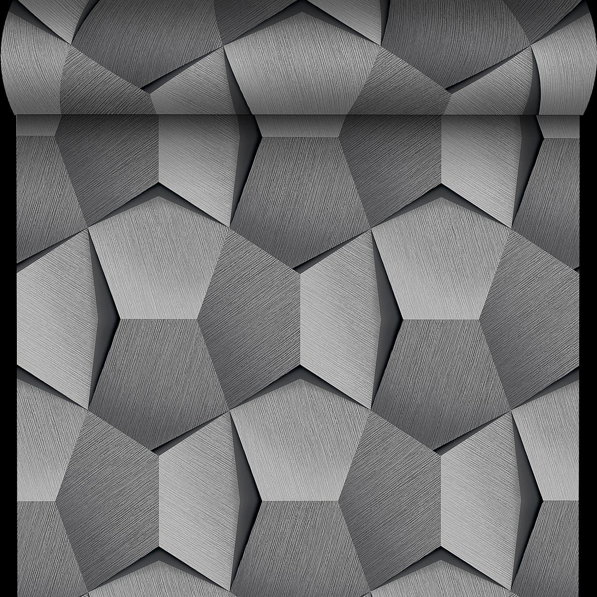 Top Trend 5 A54601 Tapeta ścienna Grandeco, wzór geometryczny, 3d