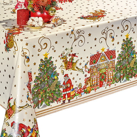 Cerata obrus na metry plamoodporny, święta Dekorama