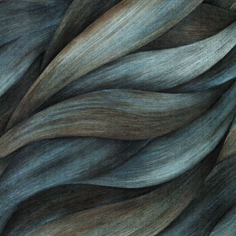 Casual Chic 10257-08 Tapeta ścienna na flizelinie Erismann fale brązowo granatowe