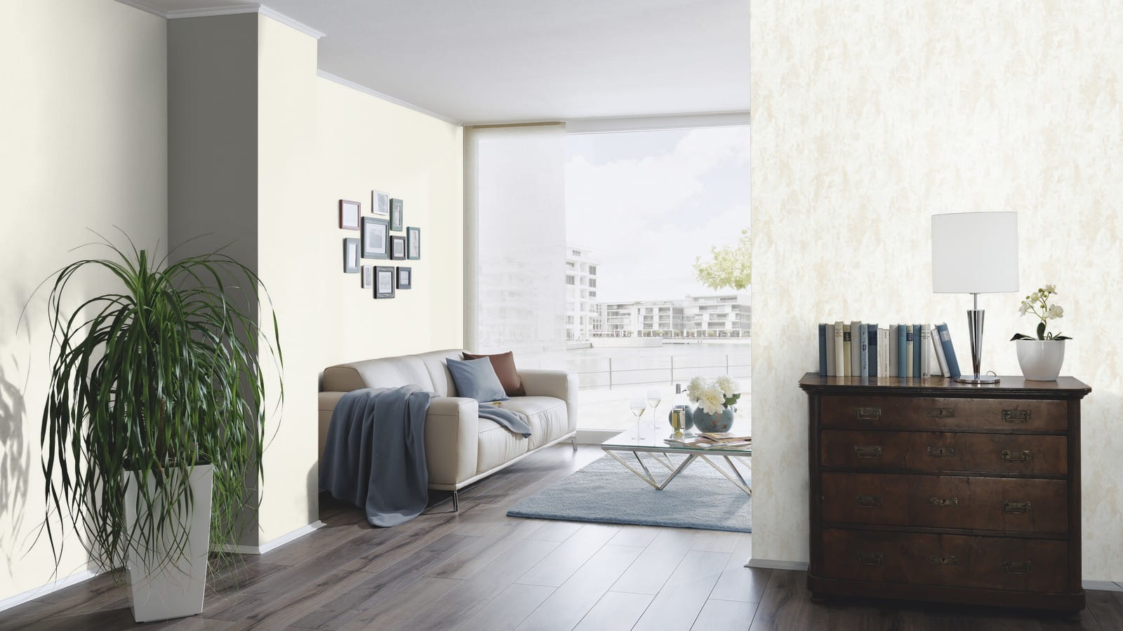 Tapeta Erismann 10273-14 tynk beton biało beżowy do pokoju