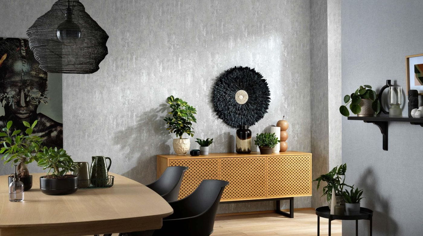Tapeta Erismann 10273-31 tynk beton srebrny szary do pokoju