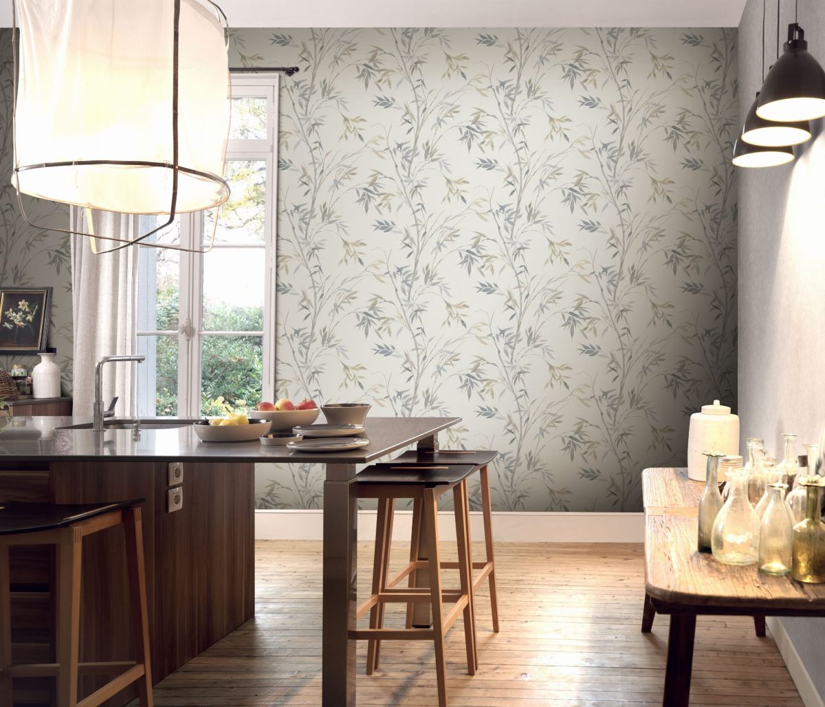 Martinique 10388-38 Tapeta ścienna Erismann Liście bambus