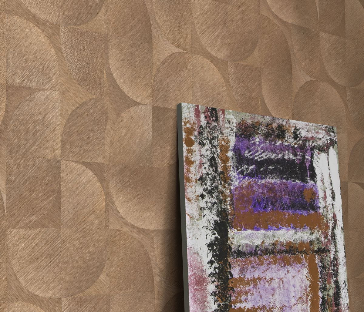 Martinique 10392-11 Tapeta ścienna Erismann wzór geometryczny brąz orzechowy